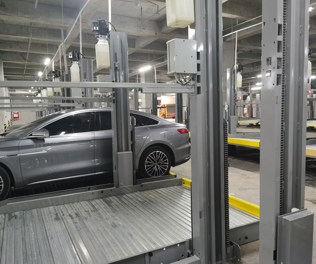 開州區(qū)二層升降式機械停車場回收