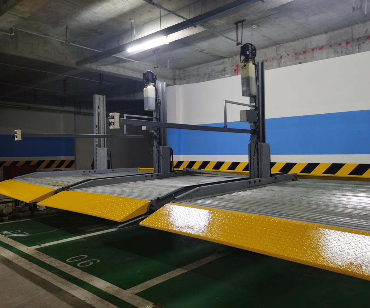 渝北區地下室兩柱升降式機械立體車庫